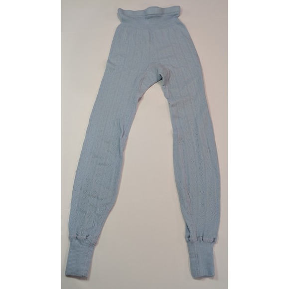 Duofold Other - Duofold Thermal Leggings Women Small Blue Excellent Heart Pointelle Base Layer